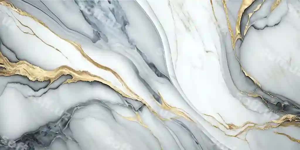 Yaqinlikdagi marmar devor oltin shaxzodalar bilan | Close up marble wall with gold stripes
