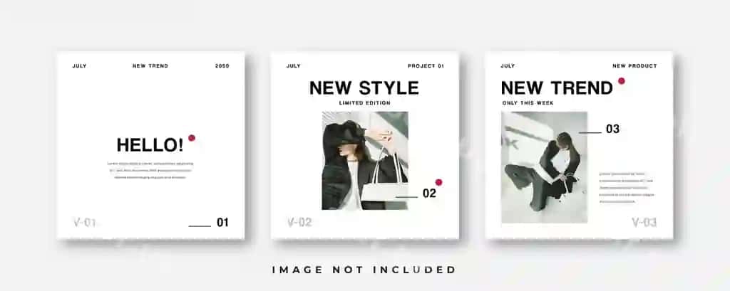 Hypebeast moda ijtimoiy tarmoqlar shabloni | Hypebeast fashion social media template
