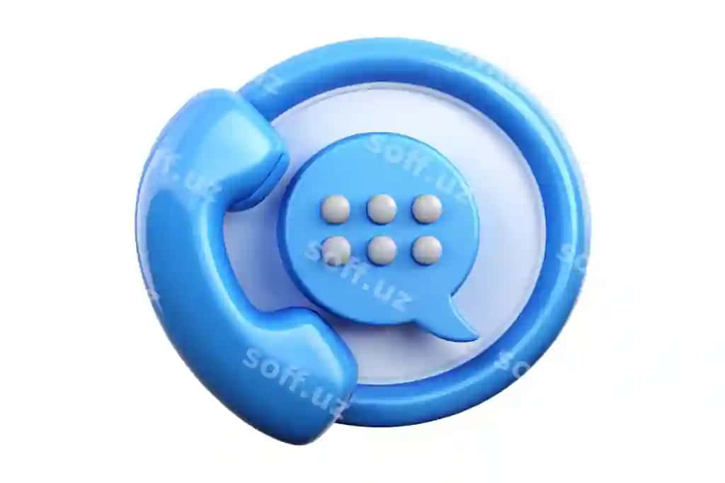3D render qo'ng'iroq markazi ikonasi so'z qutisi bilan | 3d render call center icon with bubble talk