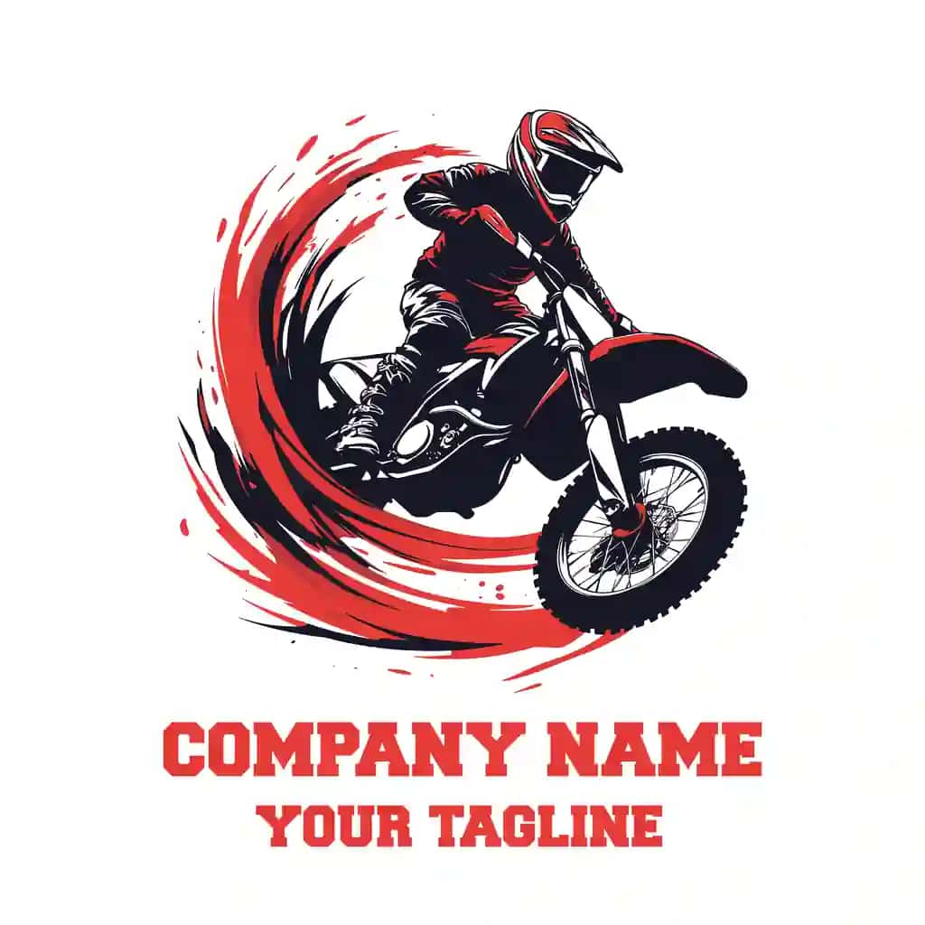 Mototsikl logotipi vektorli illyustratsiya | Motorcycle logo vector illustration