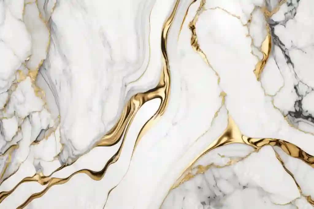Qadr-qimmat oq metallik oltin marmur fonda generativ Aix9 | Luxury white metallic gold marble background generative aix9