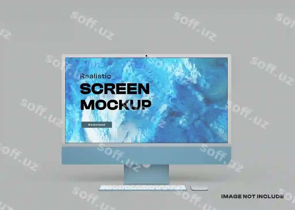 Haqiqiy ko'rinish stil kompyuterlar namunasi soya bilan baland sifatli | Realistic view stylish computers mockup with shadow high quality