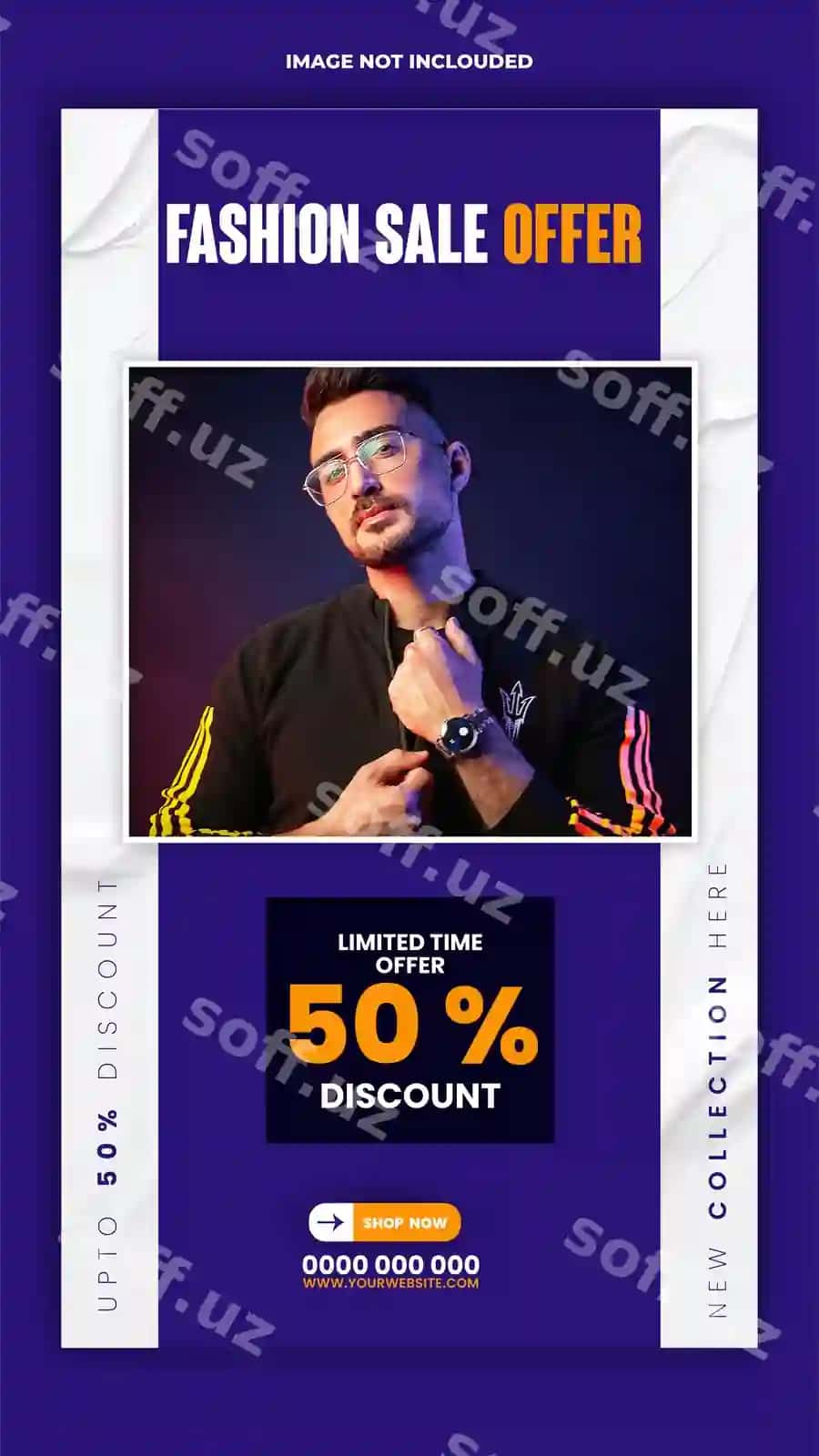 Moda aktsiya reklama hikoya shablon dizayni | Fashion sale ads story template design