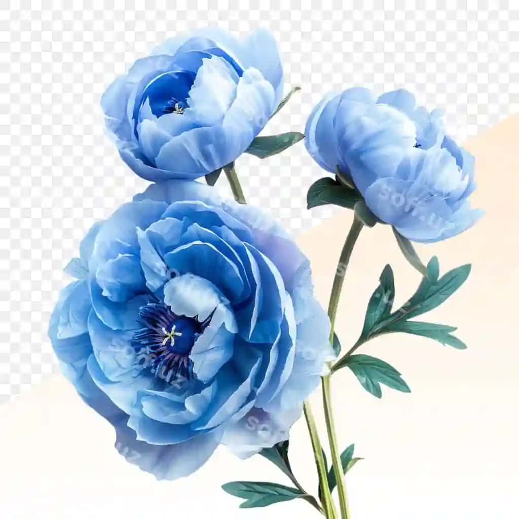 So'z 'ko'k'ni o'z ichiga olgan ko'k gullarni chizish | Drawing blue flowers with word blue it