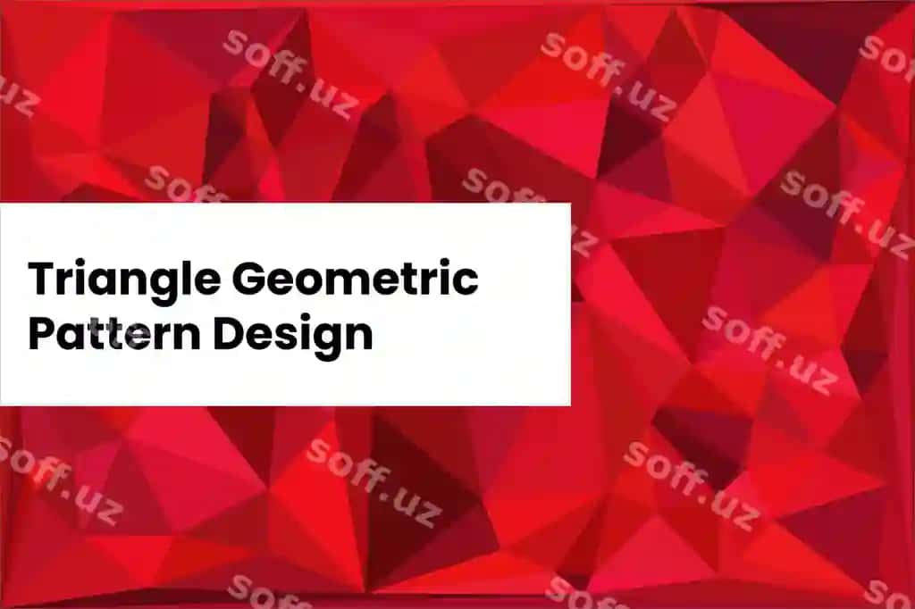 Uchburchak geometric shablon 73 | Triangle geometric pattern 73