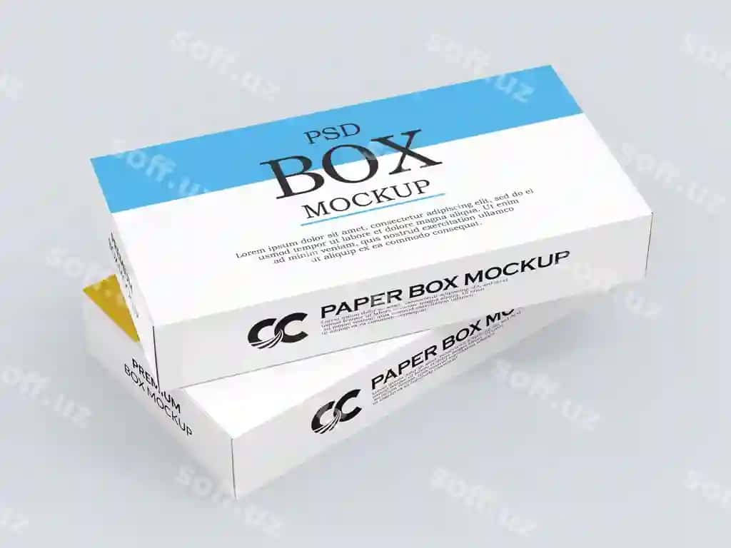 Dori qutisi brendlash qadoqlash namunasi | Medicine box branding packaging mockup
