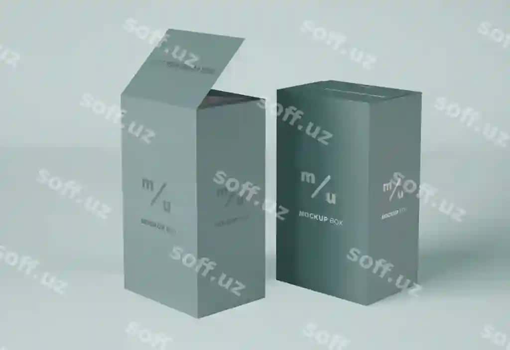 To'g'ri to'rtburchak qog'oz qutilari namunasi | Rectangular paper boxes mockup