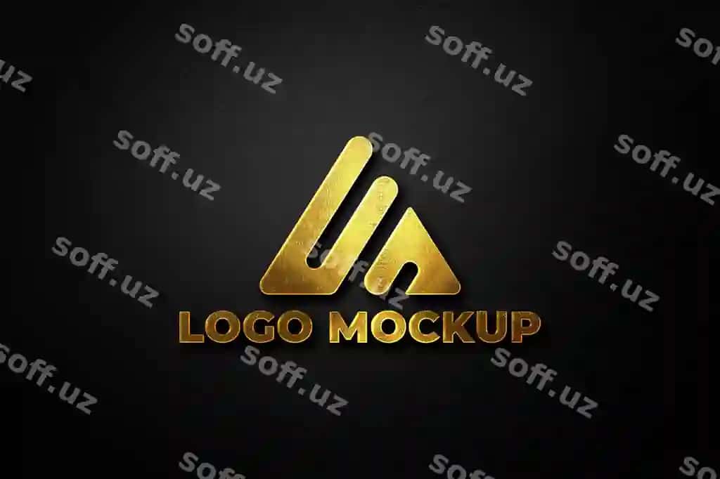 Mockup copper foil logotipi | Copper foil logo mockup