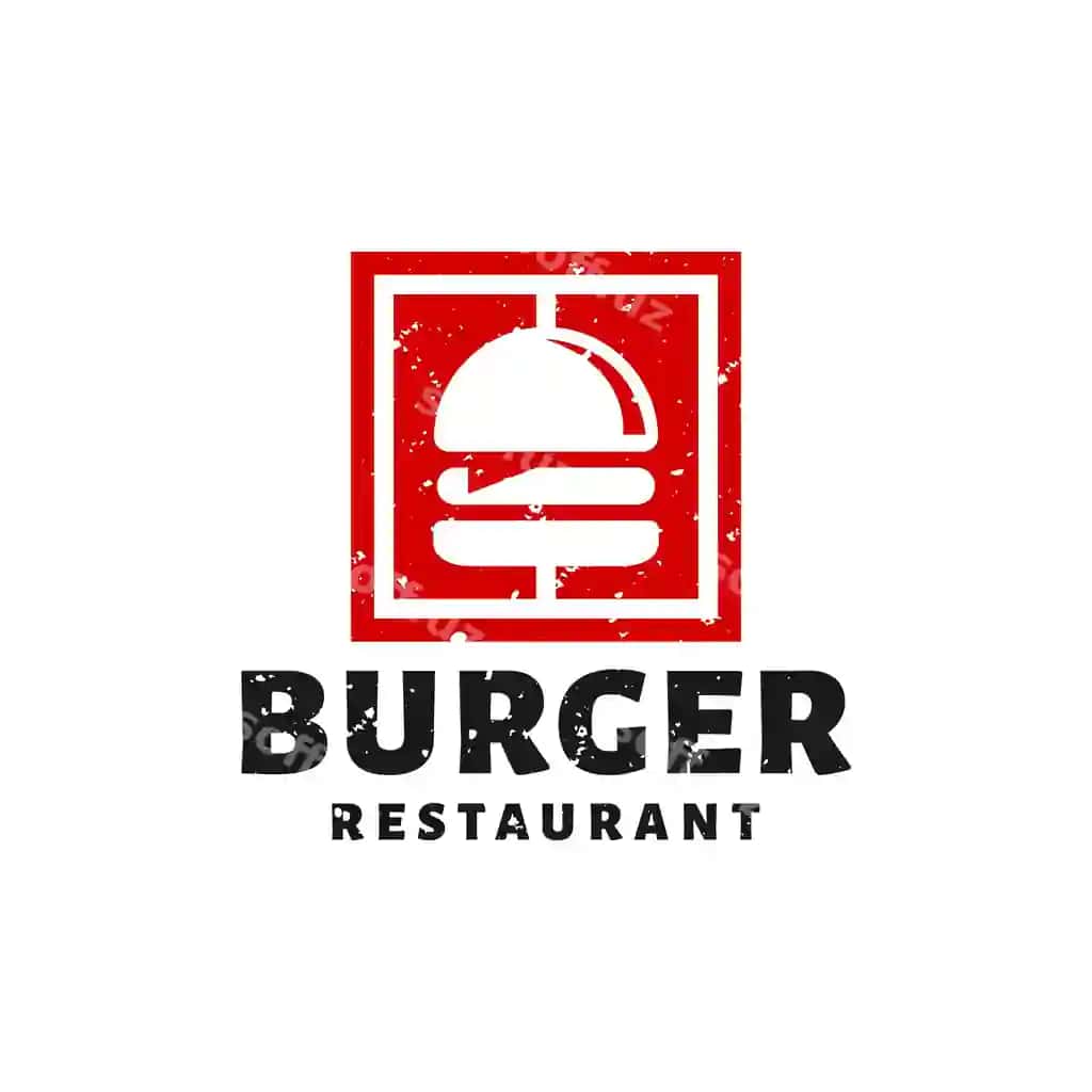Square logoli burger bar burger restorani | Square logo burger bar burger restaurant