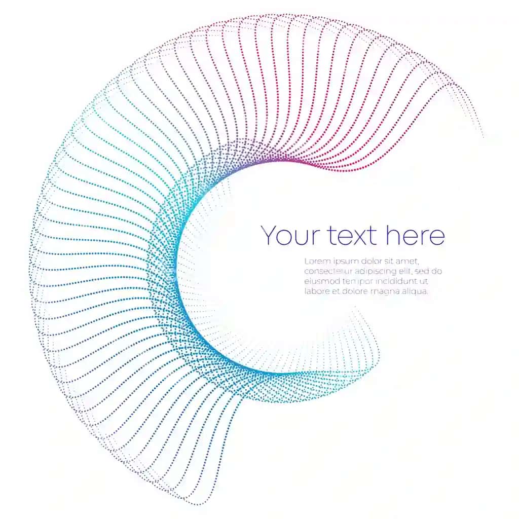 Dizayn elementlari dalalak ko'p binafsha nuqta doira halq anqarli vertikal | Design elements wave many purple point circle ring abstract vertical