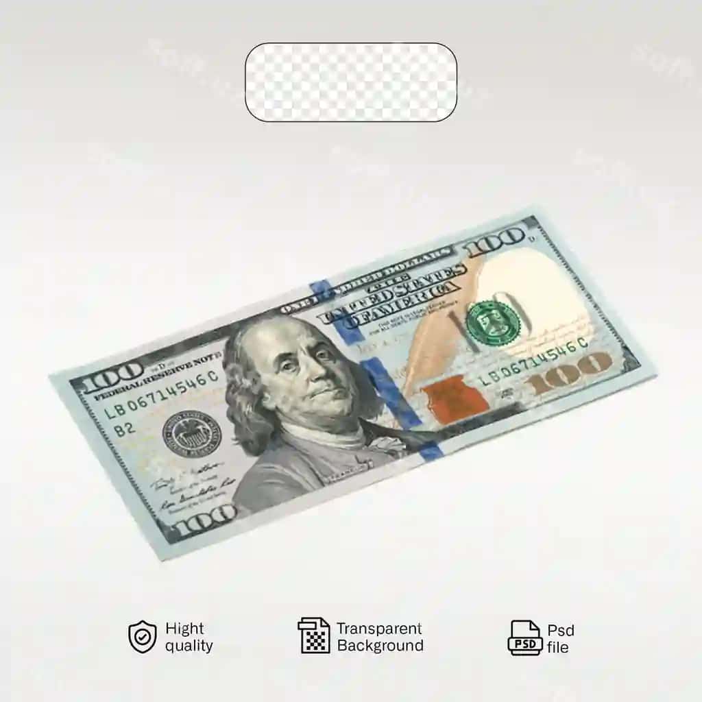 Haqiqiy dollarlar shaffof orqa fon | Real dollars transparent background