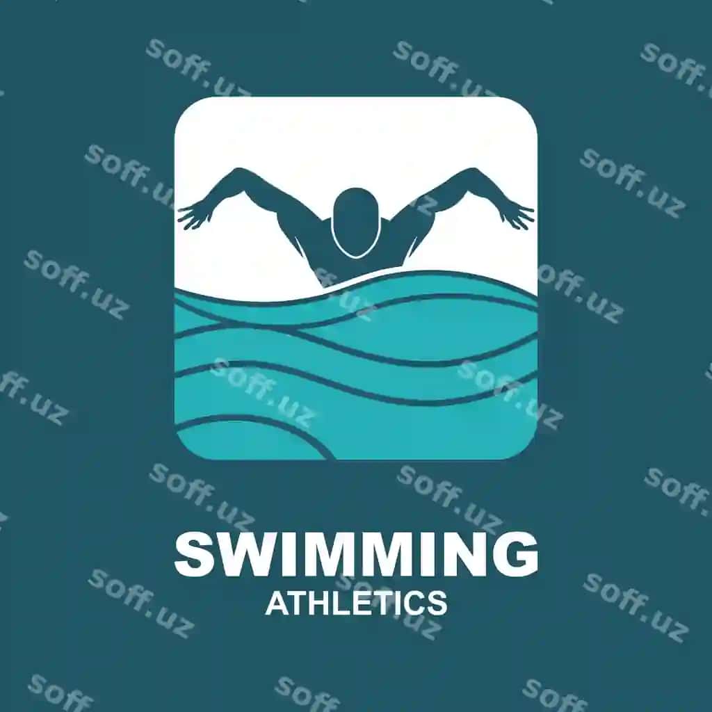 Oddiy hovuz siluetta suzuvchi atlet dengiz okean suvi | Simple swimming pool silhouette swimmer athlete sea ocean water