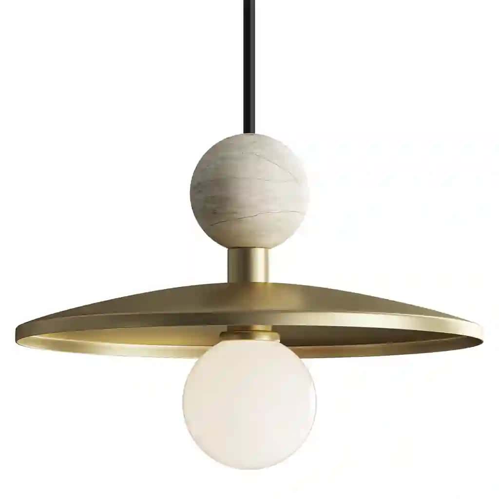Brass pendant light