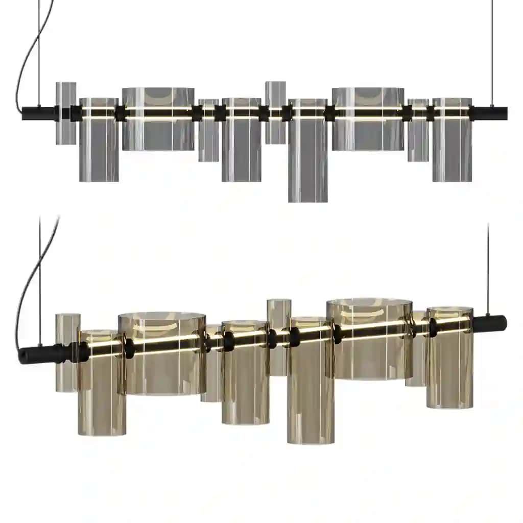 Oluce DANCING GLASS LED Glass Pendant Light
