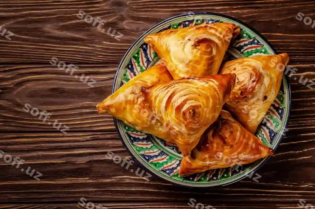 Go'shtli o'zbek samsasi | Uzbek samsa with meat