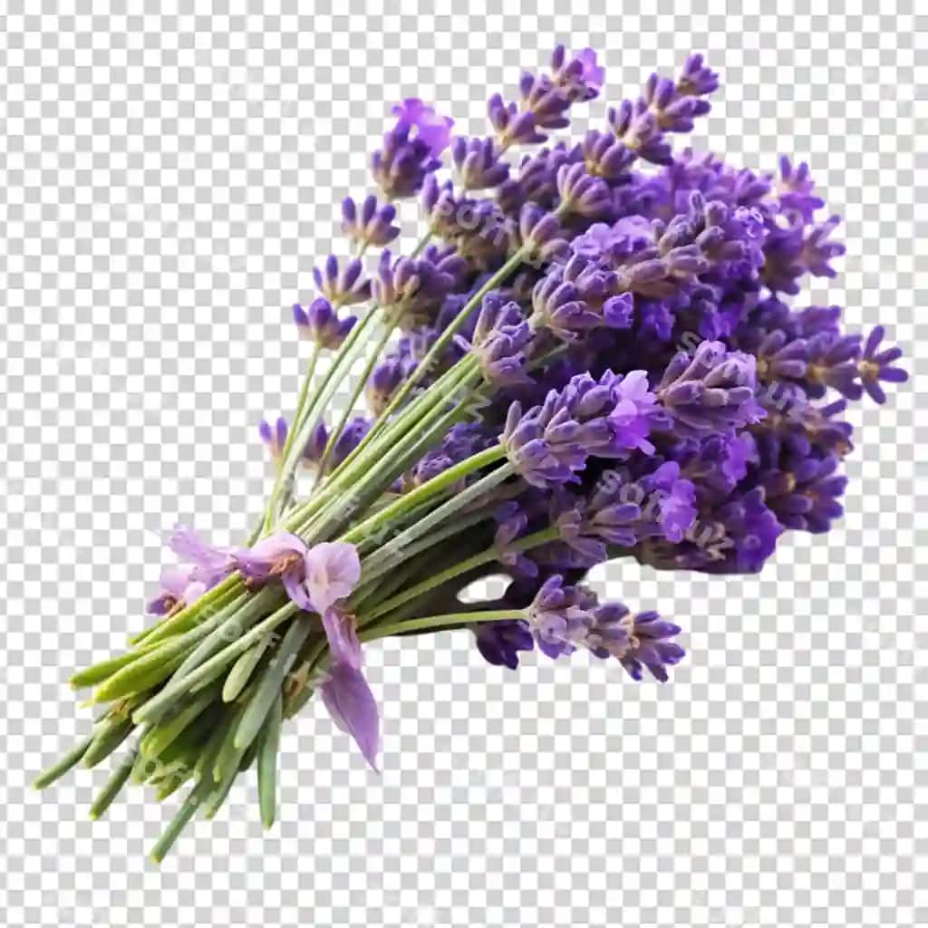 Lavanta ajraltirilgan oq fonda | Lavender isolated white background