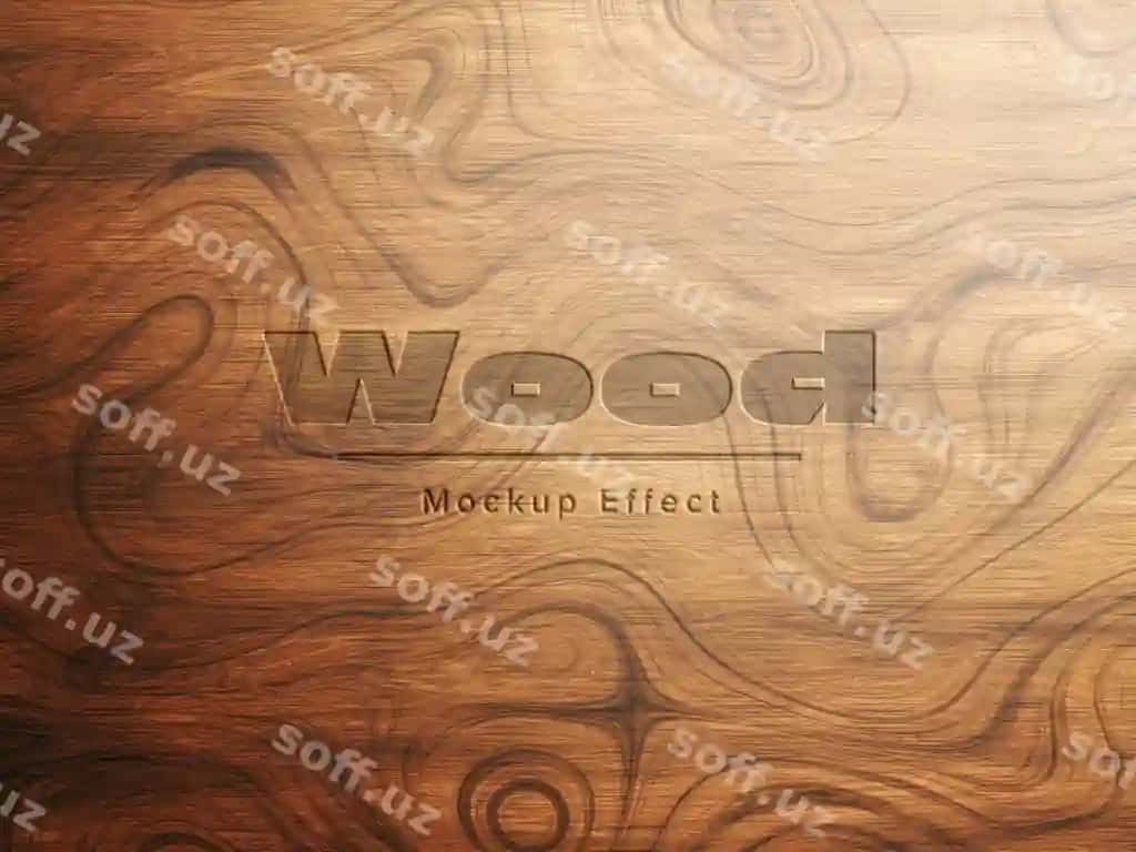 Logo mockup yog'och orqa fonda | Logo mockup wood background