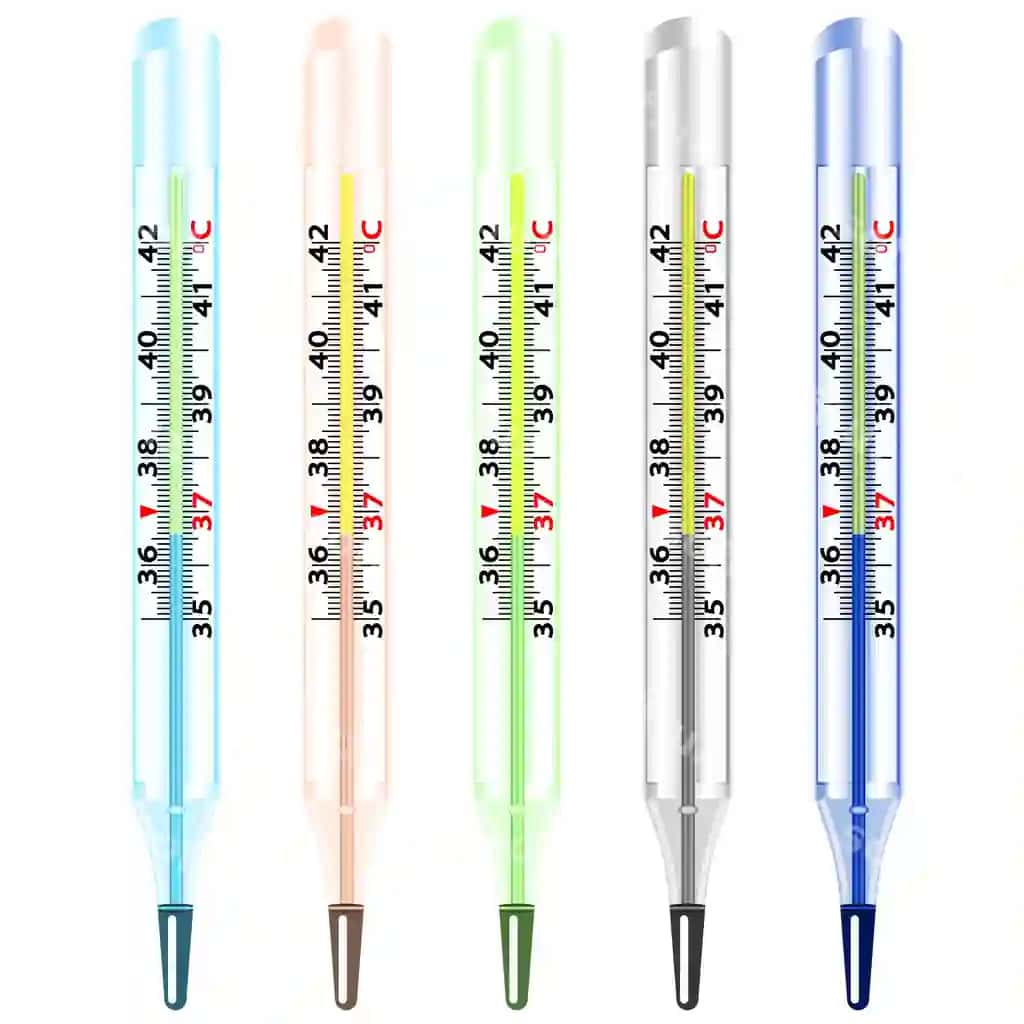 Tibbiy shisha ruchka termometr | Medical glass mercury thermometer