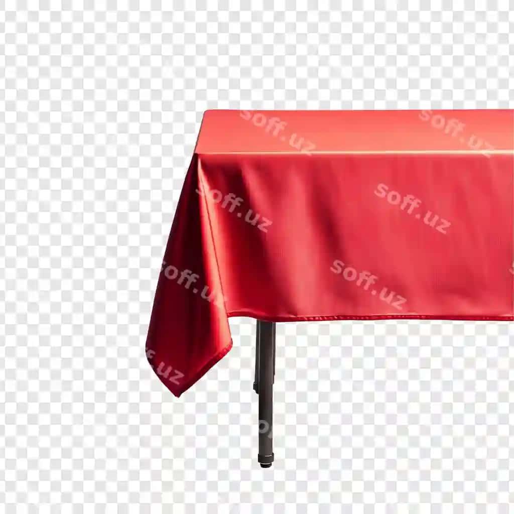 Qizil mto‘a stolni pancha qoplamoq | Red tablecloth table