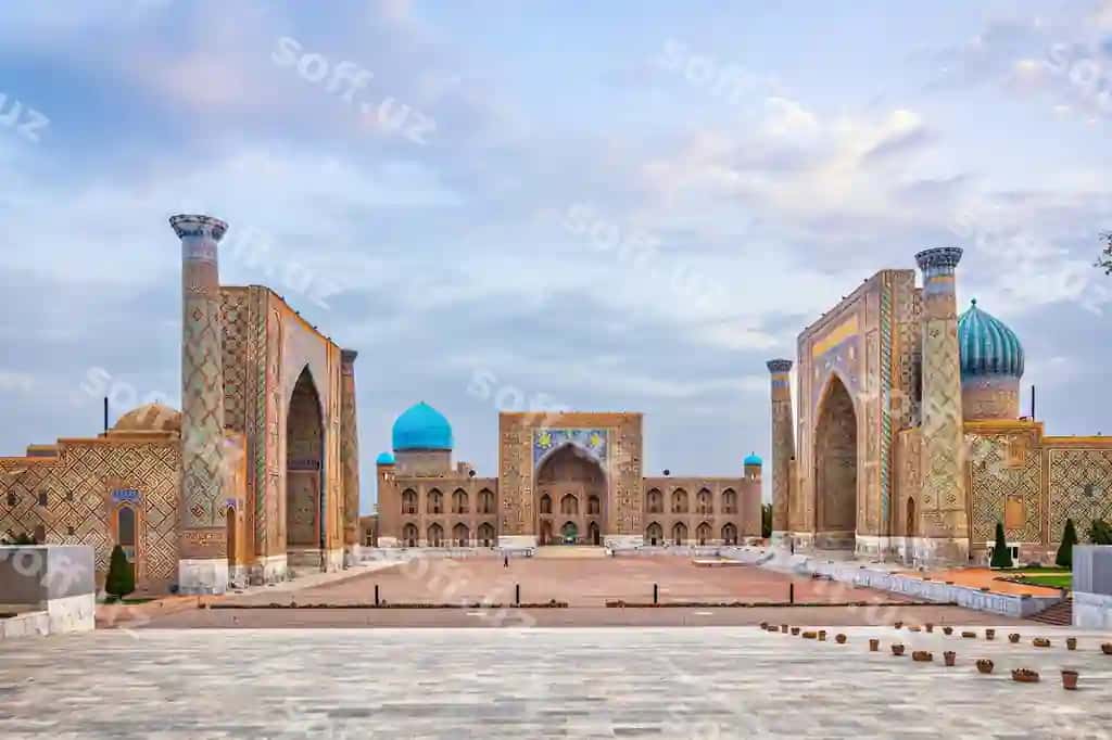 Tarixiy Registon maydoni Samarqand, O'zbekiston | Historic registan square samarkend uzbekistan