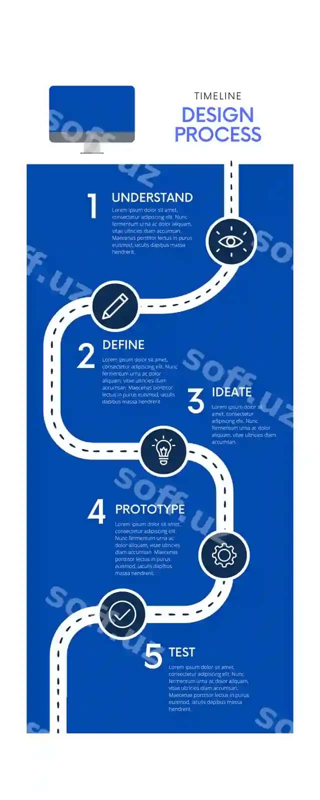 Qora zamonaviy gradient 3D savdo jarayoni 5 bosqichli infografikasi | Dark modern gradient 3d flow chart 5 steps sales process infographic