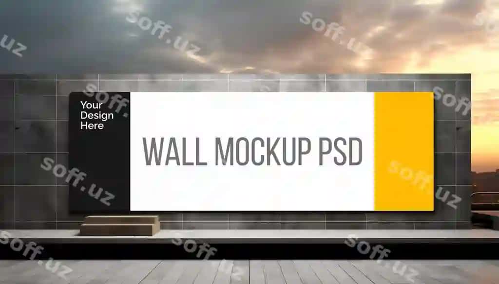 Devor ramasi namunasi psd | Wall frame mockup psd