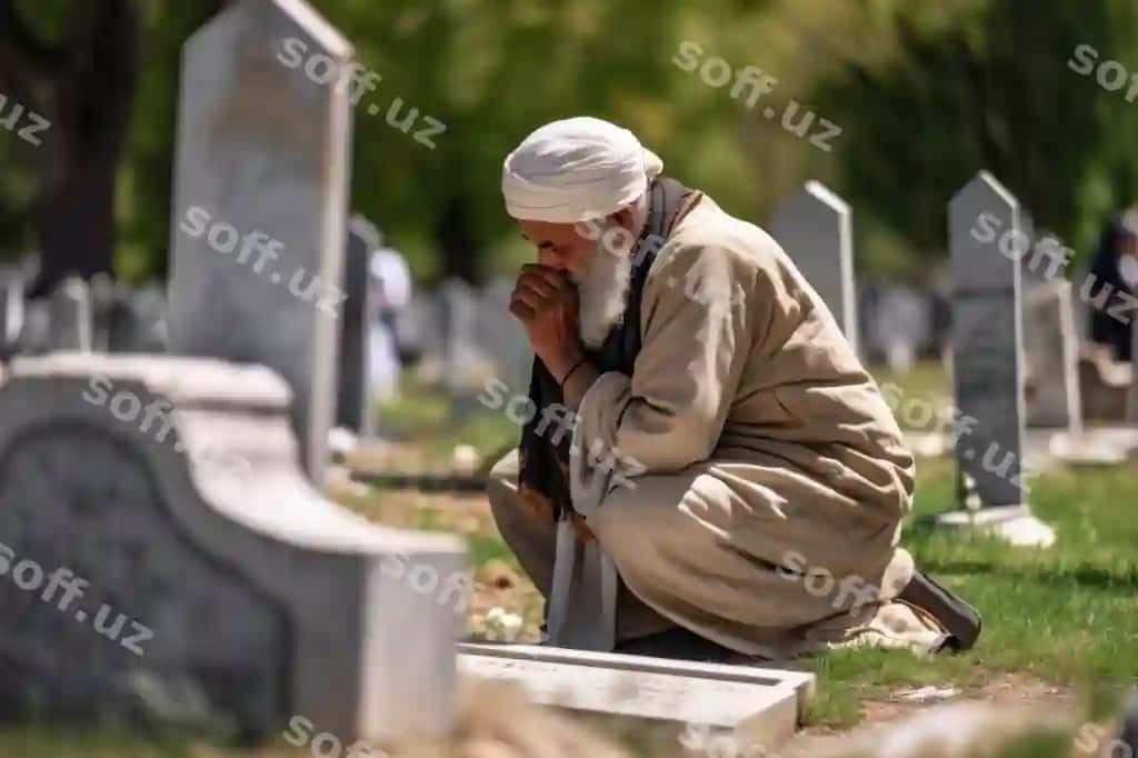 Shot muslim duo qilayotgan qabir o'rin ajdiodlar qabirlik | Shot muslim praying gravesite ancestor cemetery