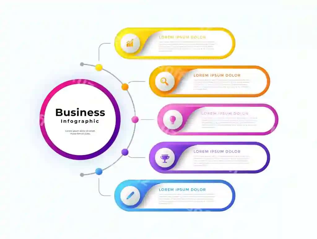Zamonaviy tozalangan infografika dizayni | Modern clean infographic design