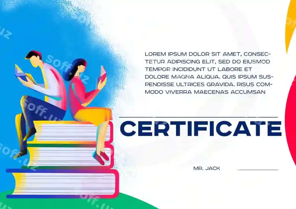 Sertifikat kitobi | Certificate book