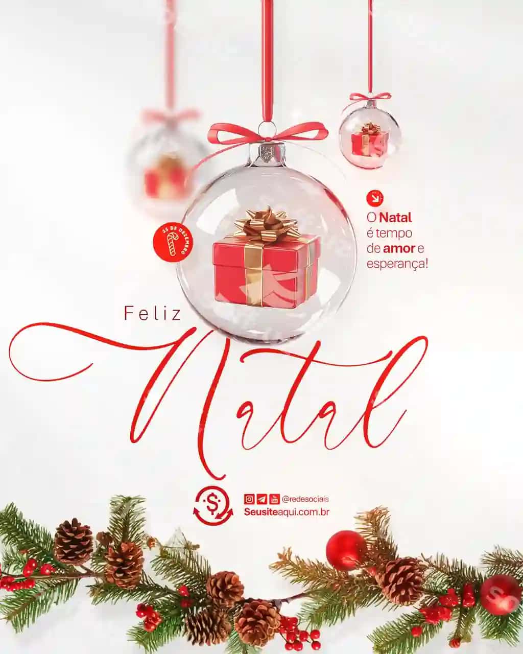 Baxromli Bayram Dekabr 25 ijtimoiy tarmoqlar uchun tahrirlanga PSD | Merry christmas december 25th social media editable psd