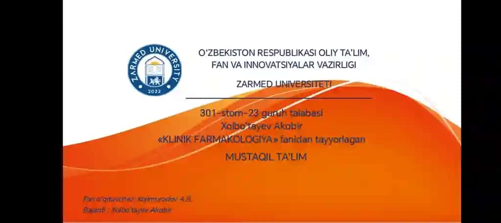 O'sma kasalliklarida qo'llaniladigan kimyoviy preparatlar