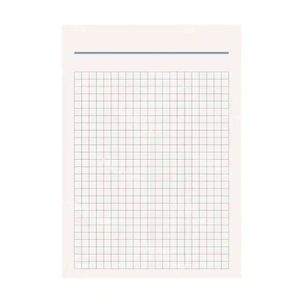 Qog'oz varaq tekis uslubdagi chiziqlar shabloni vektor illustratsiyasi | Paper page flat style sheet with lines grid vector illustration