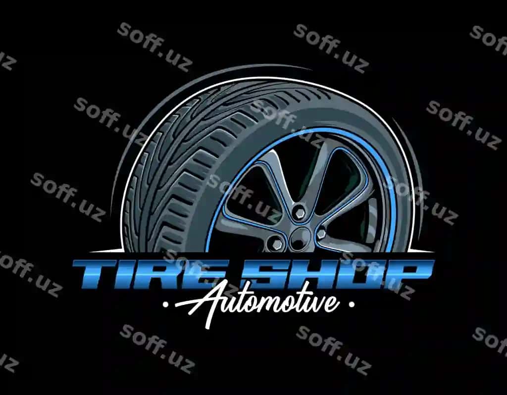 Shinamagazin g'ildirak logotip shablon logotip shinamalar | Tire shop wheel logo template logo tires