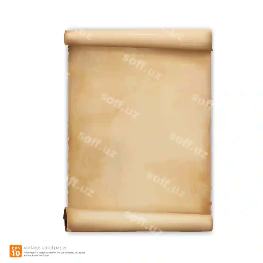 Vintaj aylanma varaq | Vintage scroll paper