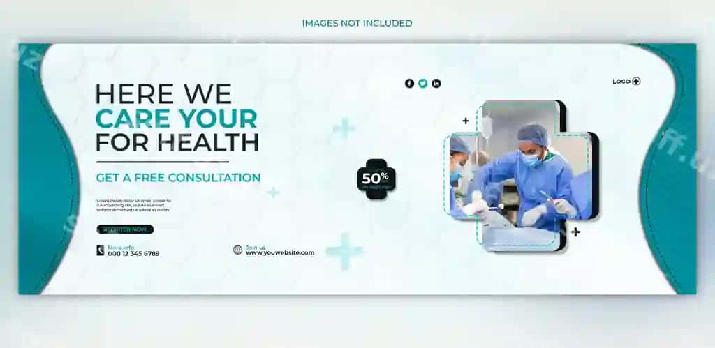 Baner tibbiy sog'liq ijtimoiy media Instagram Facebook baner posti | Banner medical health social media instagram facebook banner post