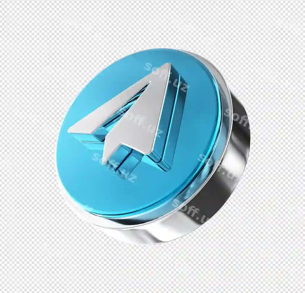 Ijtimoiy tarmoqlar Telegram uch oʻlchovli render | Social media telegram 3d rendering