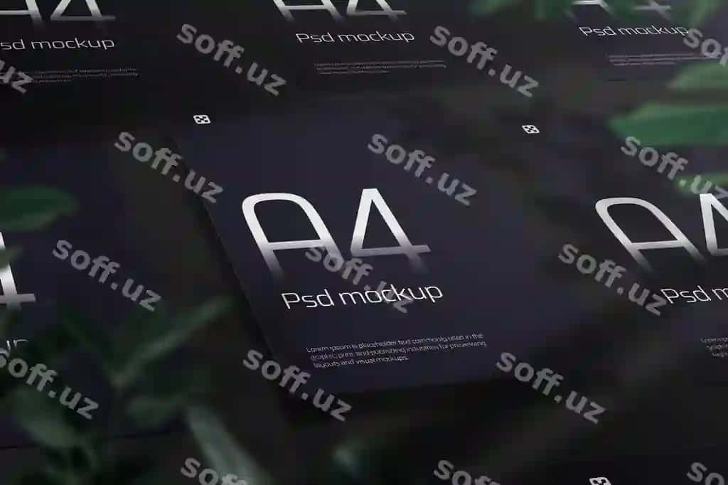 A4 namuna baland sifatli | A4 mockup high quality
