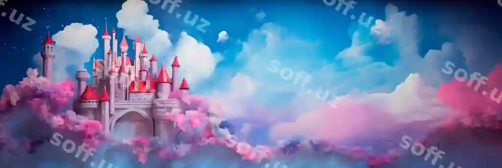 Akvaramel qala gullab-shirin fanshiq hikoya mavzusiga ega yaratuvchi AI | Watercolor castle with whimsical fairy tale theme generative ai