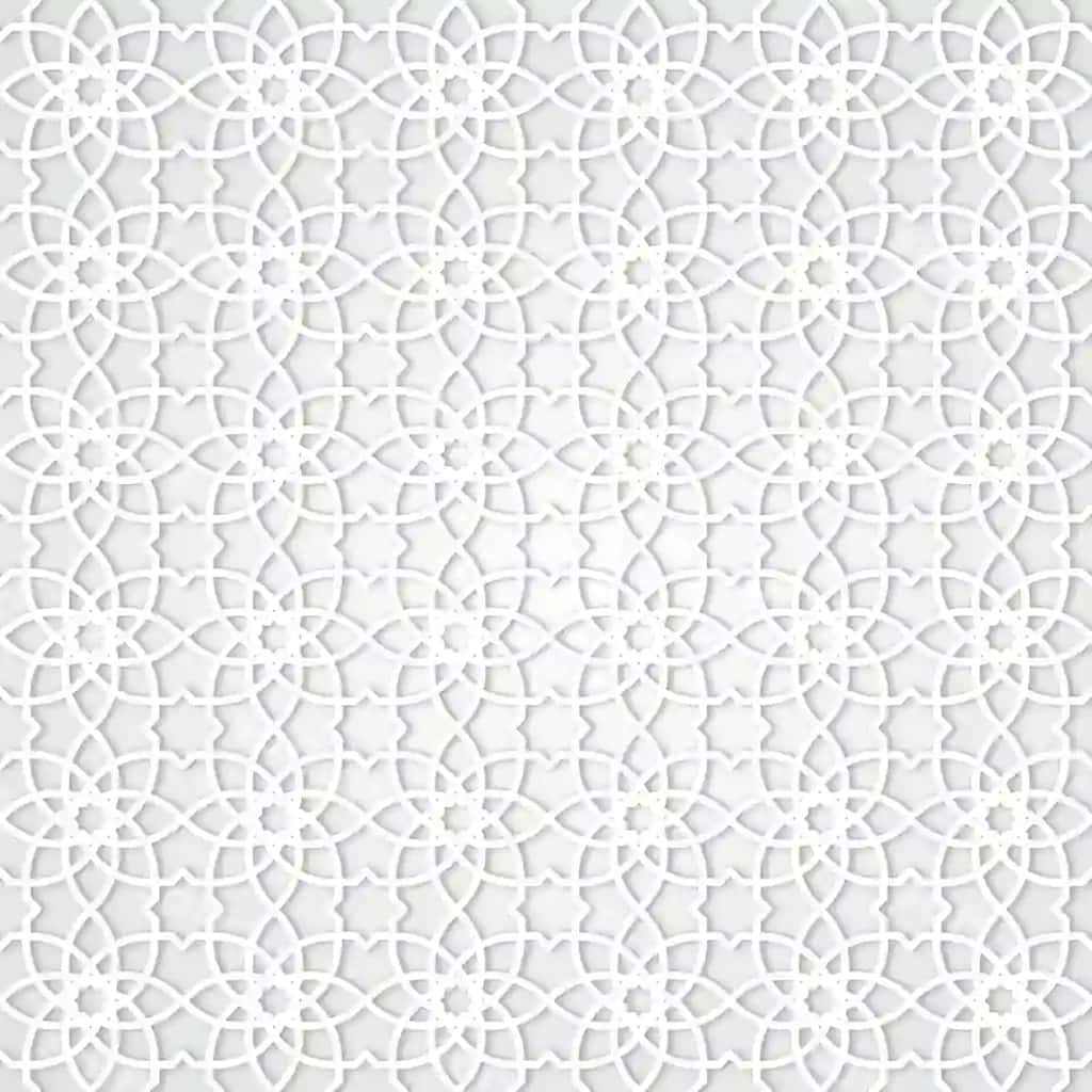 Oq geometric islomiy uzilsiz naqsh orqa fonda | White geometric islamic seamless pattern background