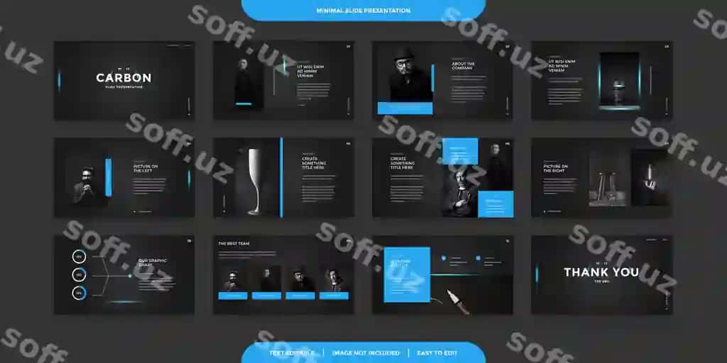 Minimal slaydlar prezentatsiya shabloni | Minimal slides presentation template