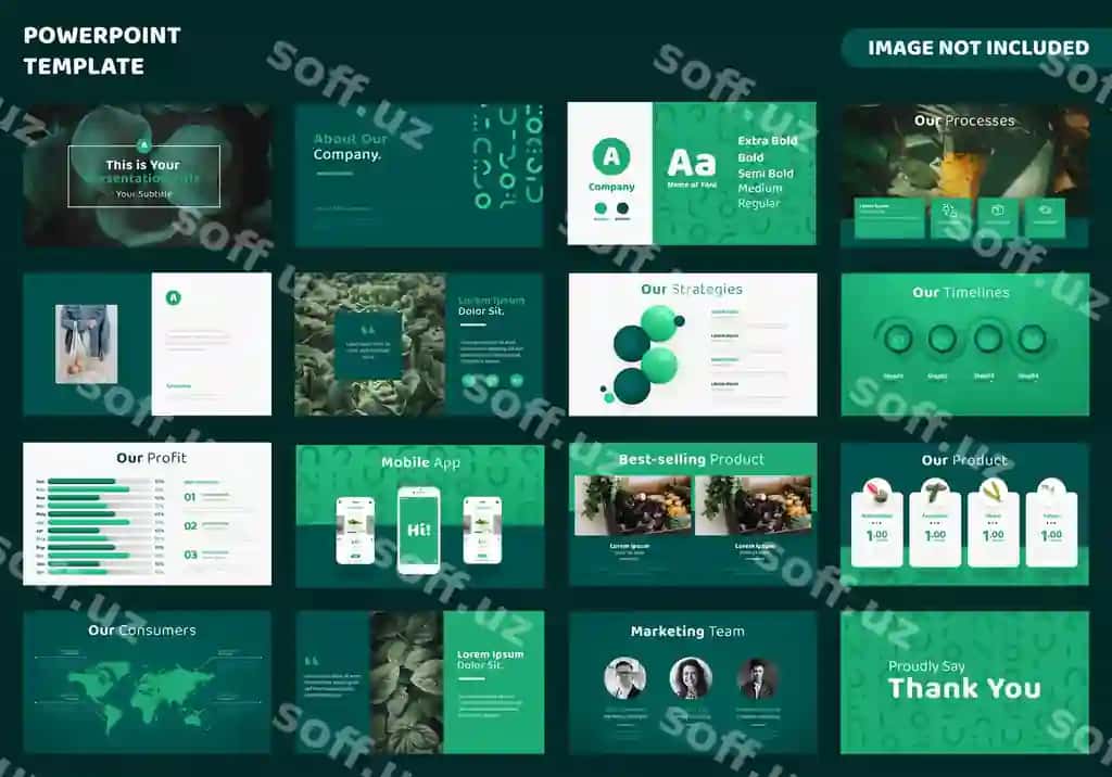 Bog'bonchilik biznes PowerPoint prezentatsiya shabloni | Agriculture business powerpoint presentation template