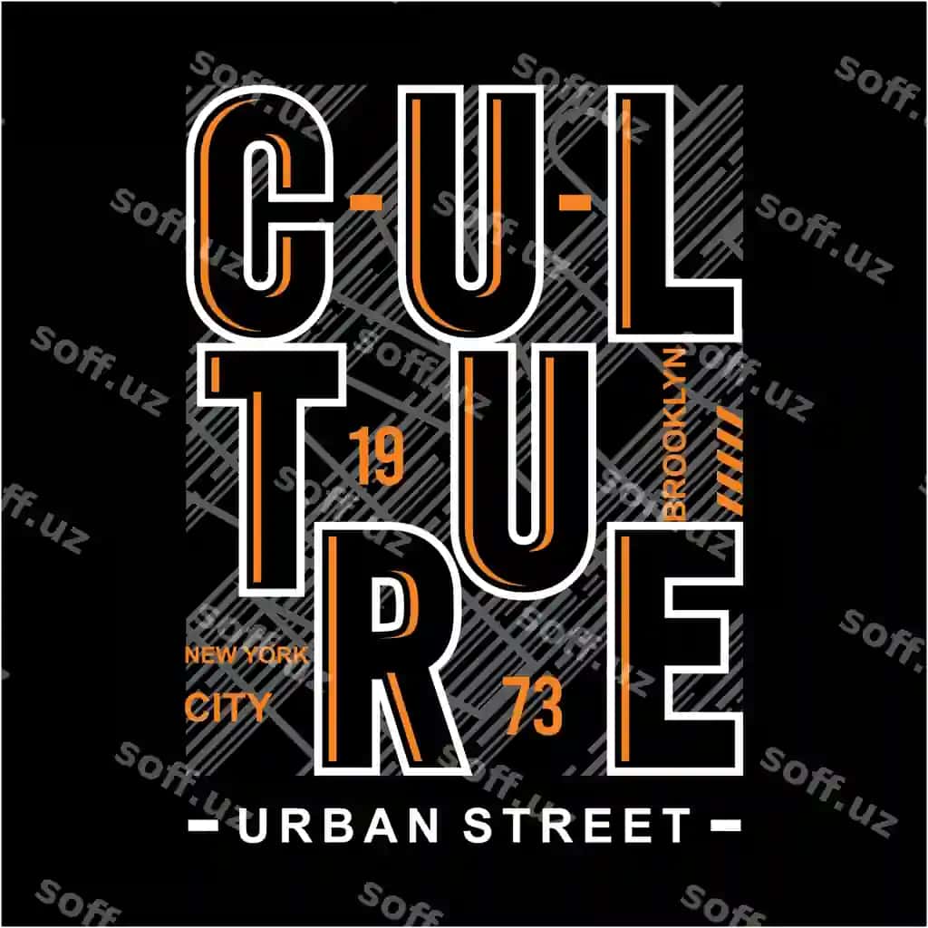 Madaniyat shahar ko'cha Angeles tipografiya dizayn premium vektor | Culture urban street angeles typography design premium vector