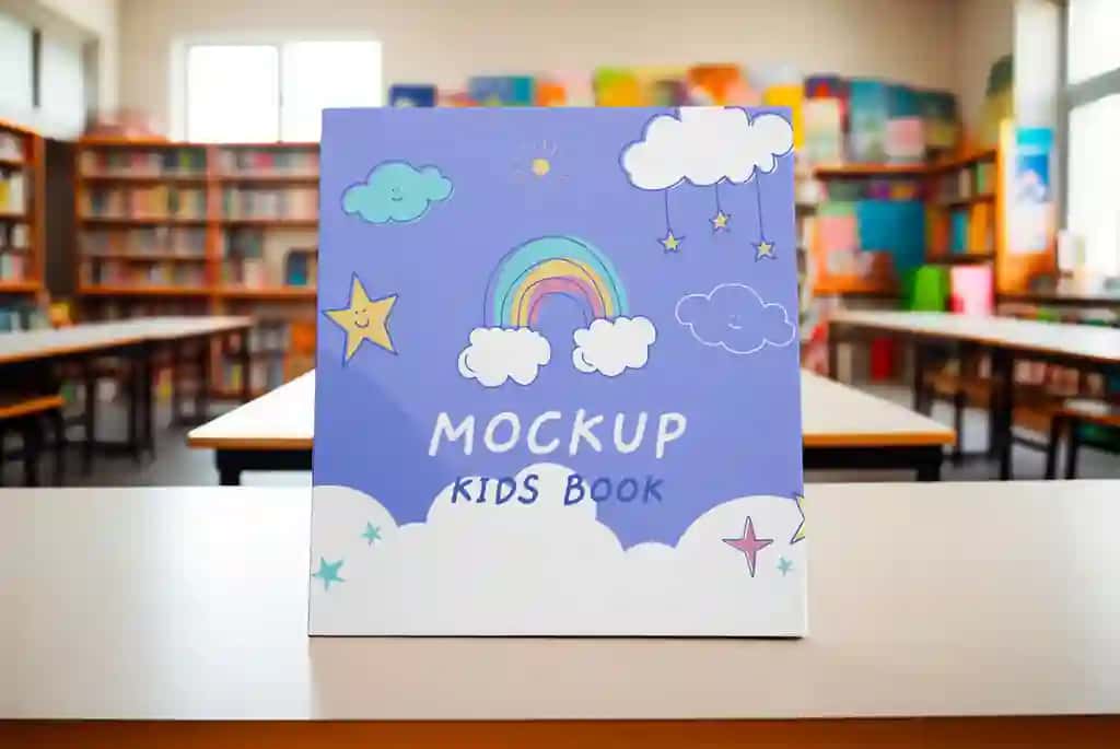 Bolalar kitobining maket dizayni | Children book mockup design