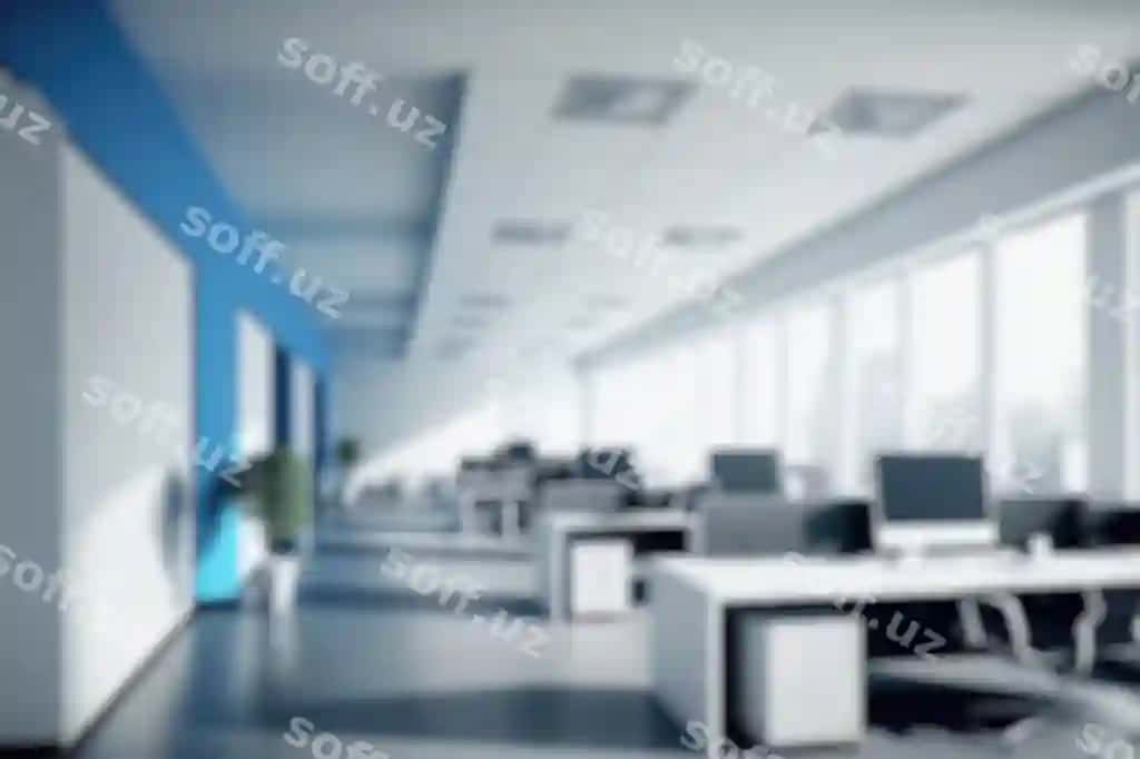 Bulanarli fon zamonaviy ofis ichki dekoratsiyasi zamonaviy ish joyi ijodkorlik biznesi | Blur background modern office interior design contemporary workspace creative business