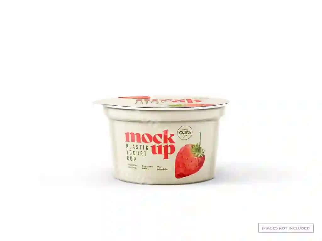 Yo'gurt stakanchik namunasi | Yogurt cup mockup