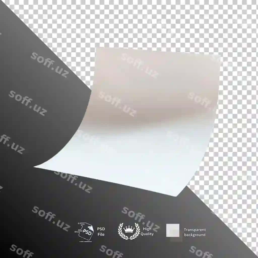 Qog'oz shaffof orqa fonda ajraltirilgan | Paper isolated transparent background