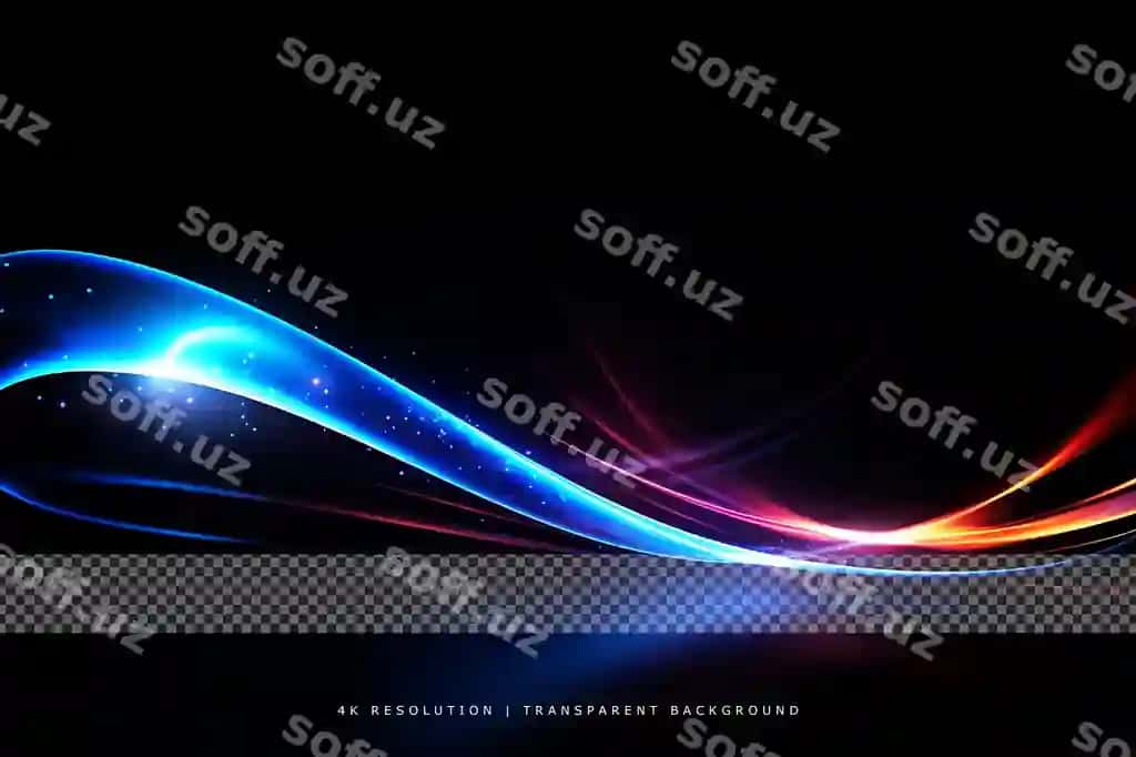 Ko'k parqiy shinir chiziqlar yorug' effekt shaffof qatlam orqa fon | Blue glowing shiny lines light effect transparent overlay background