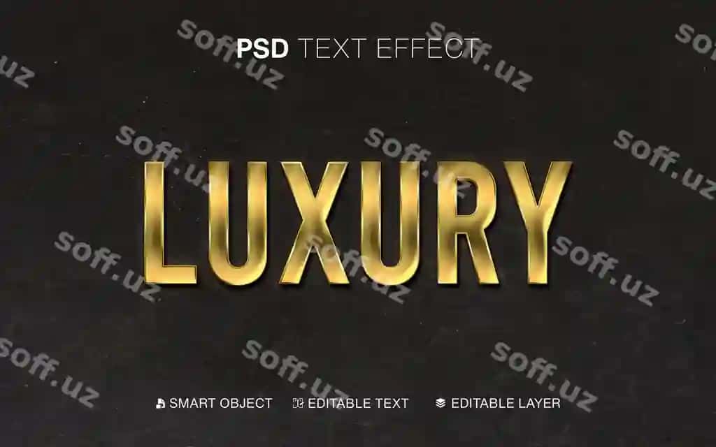 Matn effekti hashamati | Text effect luxury