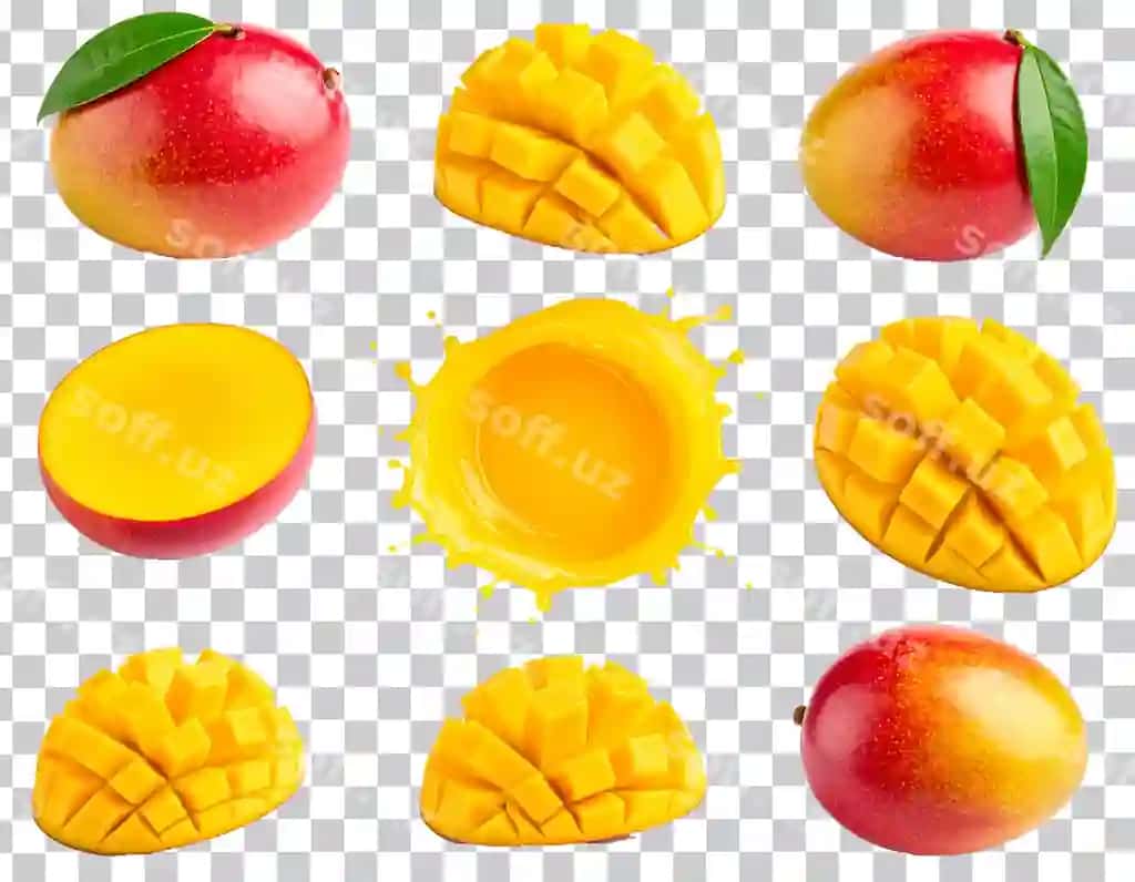 Yangi organik mango ajraltirilgan png | Fresh organic mango isolated png