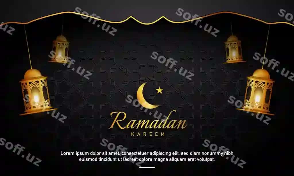 Ramazon koring orqa fon dizayni vektor illustratsiyasi | Ramadan kareem background design vector illustration